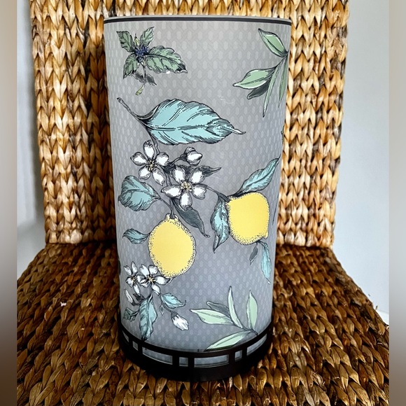 Glass Floral Candle Hurricane Holder - Picture 4 of 7